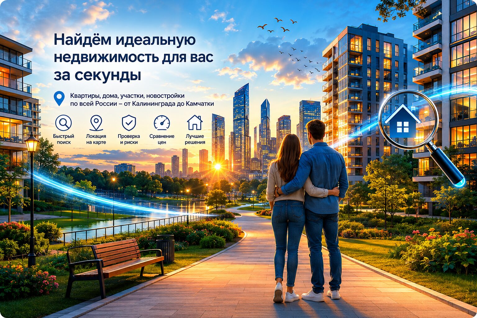 Найдем недвижимость за пару минут